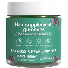 Hair Loss Gummies,Sea Moss Gummies with Vitamin C, Vitamin E, Aloe Vera, Pear...