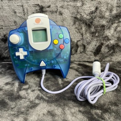 Sega Dreamcast Controller HKT 7700 BLUE + BLUE VMU + Jump Pack ALL TESTED