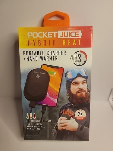 New Sealed Pocket Juice Hybrid Heat USB Portable Charger & Hand Warmer  - Picture 1 of 5