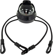 Seaturtl Kayak Compass - Full-Size Mountable Marine Compass with Adjustable Hood