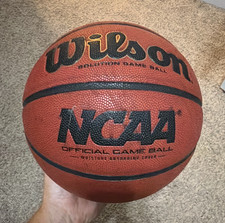 College game used Wilson NCAA Solution Basketball Size 7 29.5"