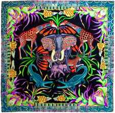 Hermes La Marche du Zambeze Scarf - 36" - Mint Condition