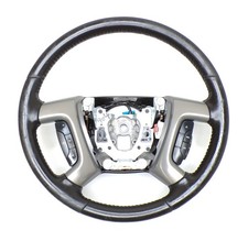 Chevrolet Gmc 07-14 Tahoe Yukon Steering Wheel Black Ebony Leather