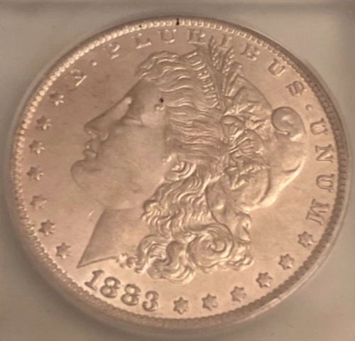 1883 O  Morgan SILVER Dollar  - ICG Graded AU 58 -from Grandpa’s Coin Collection
