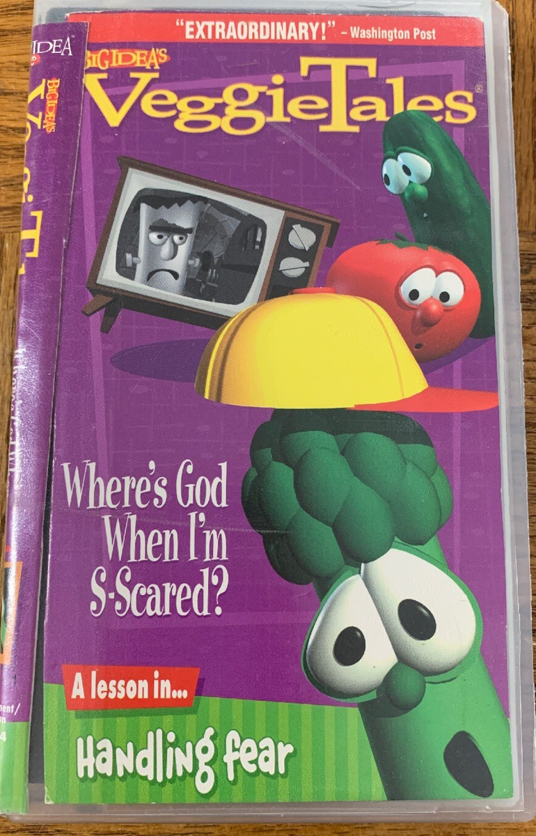 Veggietales VHS Where's God When I'm S-Scared?A Lesson In Handling