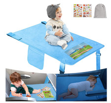 Toddler Airplane Bed, Travel Essentials for Kids, Soft Toddler Bed Light Blue