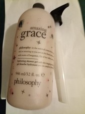 Philosophy  Amazing Grace Hydrating Shower Gel, Bubble Bath & Shampoo 32 oz NEW 0.94 per gallon
