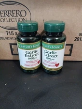 2X Nature's Bounty Garlic Extract 