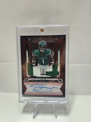 #ad 2022 Panini Obsidian Ahmad #x27;Sauce#x27; Gardner #RJI ASG Jets Rookie Patch Auto 10 $125.00