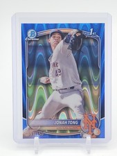 JONAH TONG 2025 BOWMAN CHROME BLUE RAYWAVE 1ST ROOKIE /150 #BCP-105 Q1940