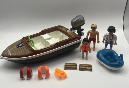 Playmobil 70091 Family Fun Speedboat with Tube Riders Vintage 1988