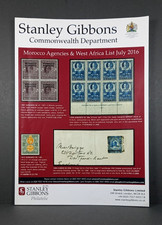 Stanley Gibbons AGENCIAS MARRUECOS Y ÁFRICA OCCIDENTAL Lista JULIO 2016 Catálogo en muy buena condición
