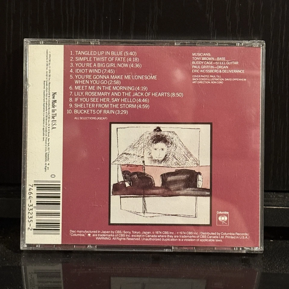 Bob Dylan – Blood on the Tracks 1985 NM Disc Japan For USA 1st Gen mastered CD - Image 2 of 4