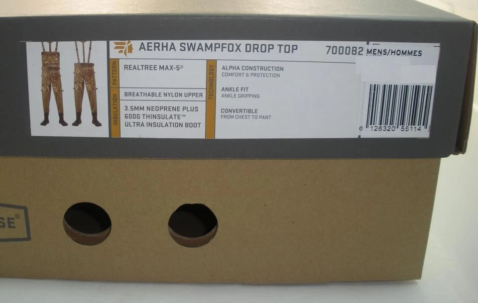 Lacrosse 700082M-11 Alpha Swamp Fox Breathable Neoprene Camo Wader Size 11 - Image 2 of 4