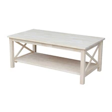 IC International Concepts Hampton Solid Wood Console Table 30" H Sturdy Paraw...