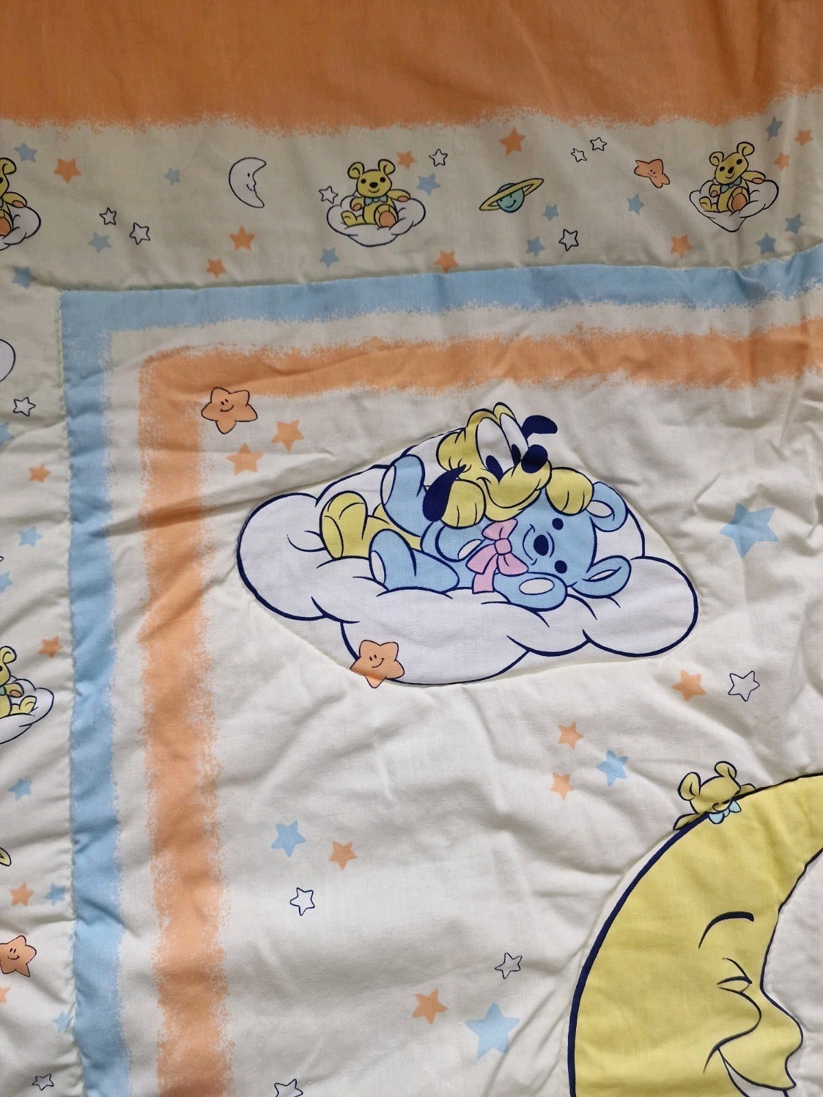 Trapunta Zorbit Disney Topolino lettino pianeti luna stella stampa coperta pesca foto 4