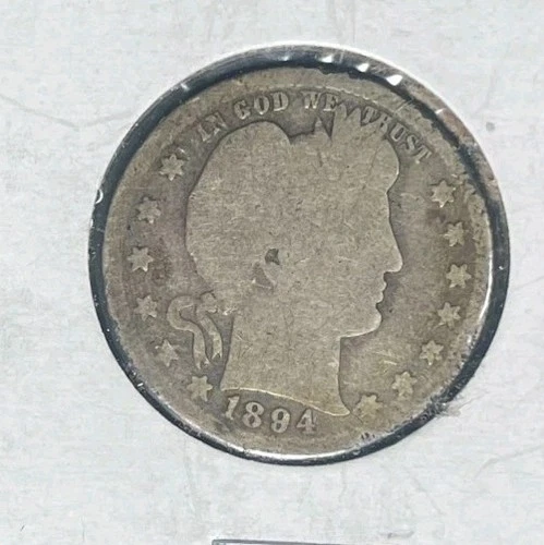 1894-P Barber Quarter — photo from another recent sale