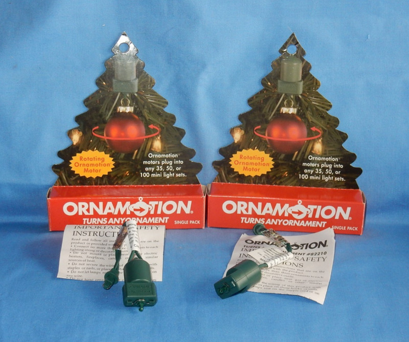 2 Ornamotion Rotating Motors for Christmas Ornament in Box - NEW