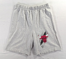 Vintage 90s Nutmeg NBA Mens Chicago Bulls Gray Sweat Shorts Size Large USA