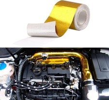 "Sporacingrts 2"" X32.8' 10M Gold Adhesive Backed Heat Barrier Tape,Glassfiber