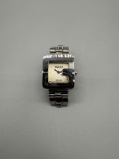 Gucci 3600L Guccissimo Watch - Stainless Steel "G" Bezel - Swiss Made - Running