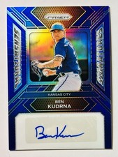 2024 Prizm Blue Refractor Rookie Autograph /49 Ben Kudrna Kansas City Royals RC