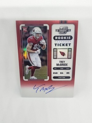 2022 Panini Contenders Optic Trey McBride Red Rc Auto /149 Jersey # 85/149