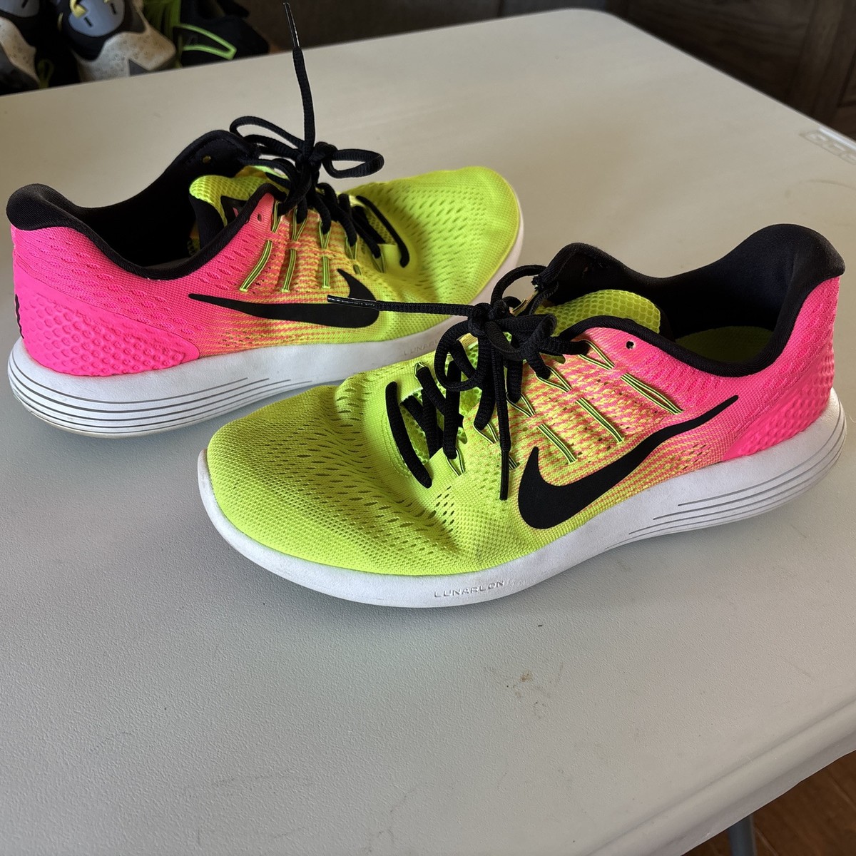 Nike Mens Lunarglide OC 844632-999 Green Running Shoes Sneakers