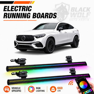 Fits For Mercedes-Benz GLC 2023-2026 Deployable Electric Running Board Side Step