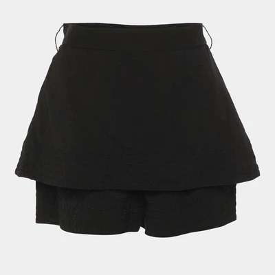 Mini jupe noire en viscose Maje S - Photo 1/4