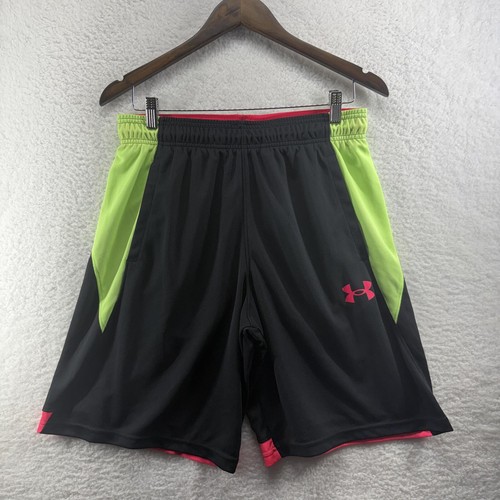 Under Armour Basketball Training Shorts Neon Mens Large Perimeter Training