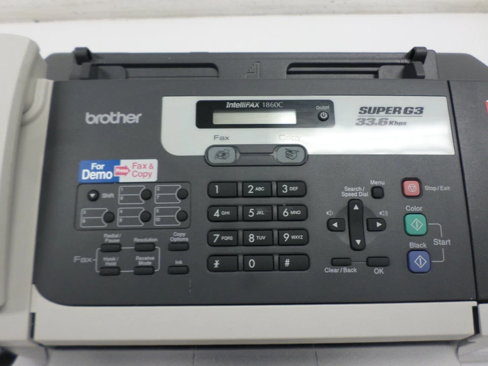 Brother Intellifax 1860C Fax/Copy/Printer Fax-1860C  - Image 2 of 4