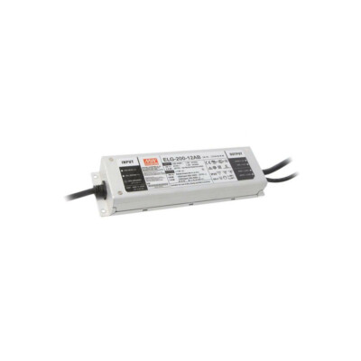 ELG-200-12AB Power Supply: Pulse LED 192W 12VDC 11.2-12.8VDC 8-16A 100-305VAC...