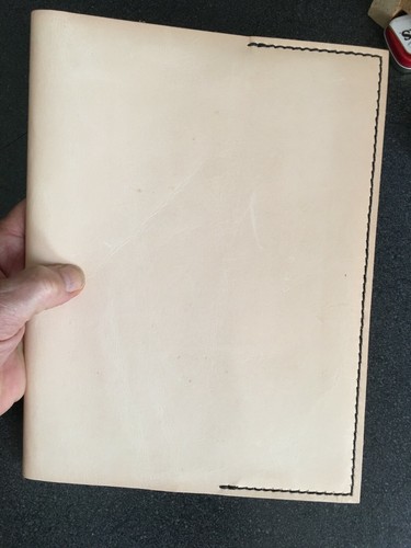Handgenähtes nachfüllbares Journal aus echtem Leder - French Vanilla - tolle Geschenkidee! - Bild 3 von 5