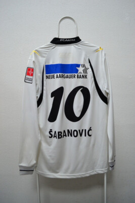 Fc Aarau Legea Match Worn Jersey Legea Shirt Sabanovich #10