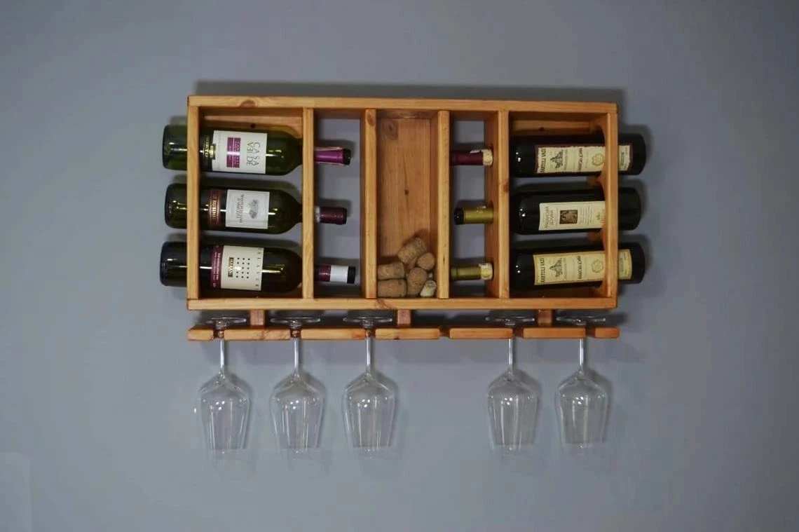 Wall hanging bar sale cabinet