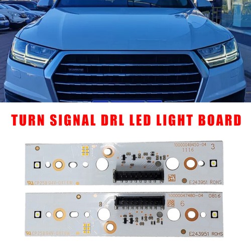 2pc For 2017 2018 2019 Audi Q7 LED Headight DRL turn signal L&R New LED boards - Foto 2 di 16