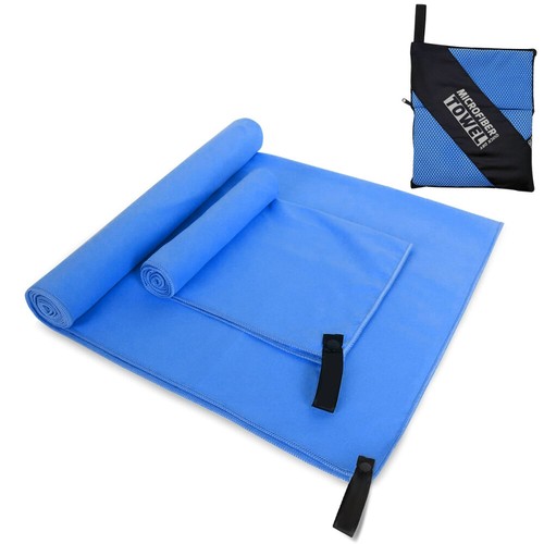 2er SET MIKROFASER HANDTÜCHER Handtuch Saunatuch Badetuch Microfaser für Fitness - Bild 14 von 16