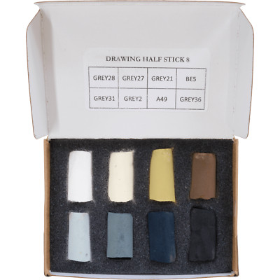 Unison Artists Soft Pastell Box Set - 8 Halbstäbchen - Zeichnungsfarben