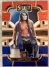 Shawn Spears #48 2024 Panini Select WWE Concourse Retail Red & Blue Base