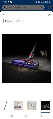 Dyson V8 Origin Plus Cordless Stick Vacuum Cleaner Purple SV25 NIB