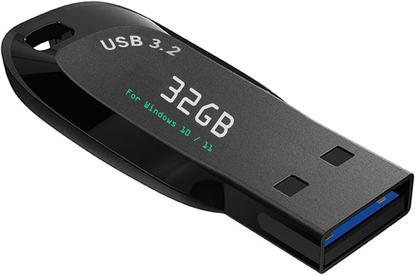 Controlador USB 32 GB de arranque Windows 10 y 11 3,2 generación para reinstalar restablecimiento de Windows nuevo