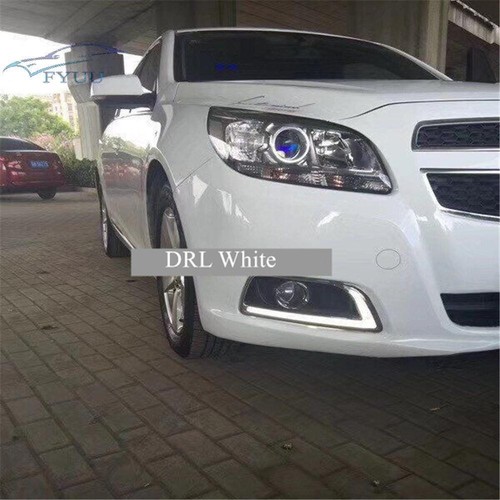 1 Pair DRL LED Daytime Running Light Fog Lamps Turn Signal For Malibu 2013-2015 - Picture 9 of 17