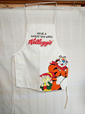 TONY The Tiger and Keebler Elf KIDS KELLOGGS CEREAL APRON 2001 Made in USA