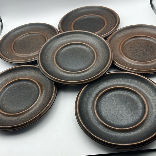 Vintage Arabia Finland Ruska Ulla Procope Pottery small Plate Retired brown 5.5” - Picture 2 of 4