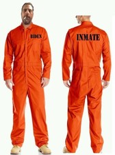 HUNTER BIDEN Jail Inmate Prisoner Orange Jumpsuit Costume Halloween HI QUALITY