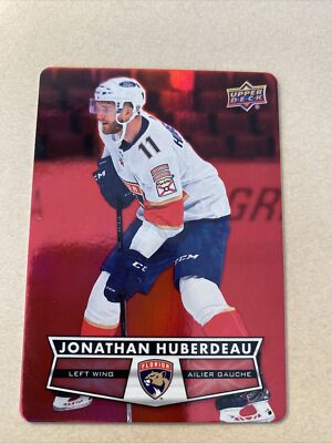 2021-22-UpperDeck Tim Horton Red Die Cut -DC-25 Jonathan Huberdeau.Mint card.