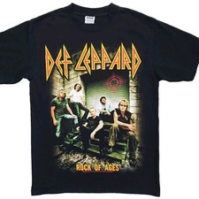 Def Leppard T Shirt Size Medium Rock Of Ages 2005 Double Sided Band Tour Concert