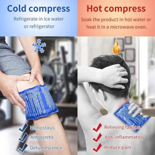 Soft Gel Ice Packs for Injuries Reusable with Extra Comfy Adjustable Cold Pack - Picture 18 of 19