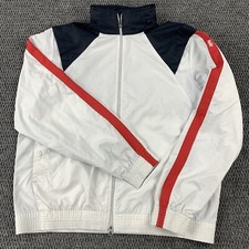 Nike Golf Women  s M 8-10 Full Zip Mockneck Windbreaker Jacket Packable Hood